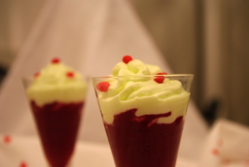 soupe fruits rouges chantilly wasabi