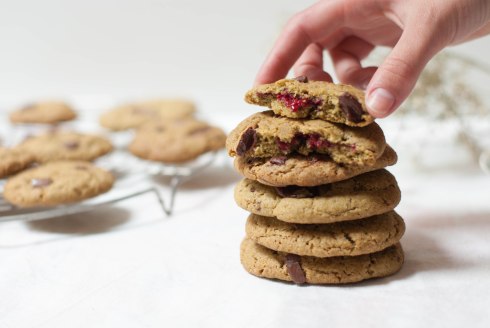 cookies chocolat matcha framboises-6106